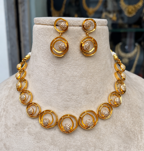 Aura Necklace Set with matching earrings by Ore & Aura